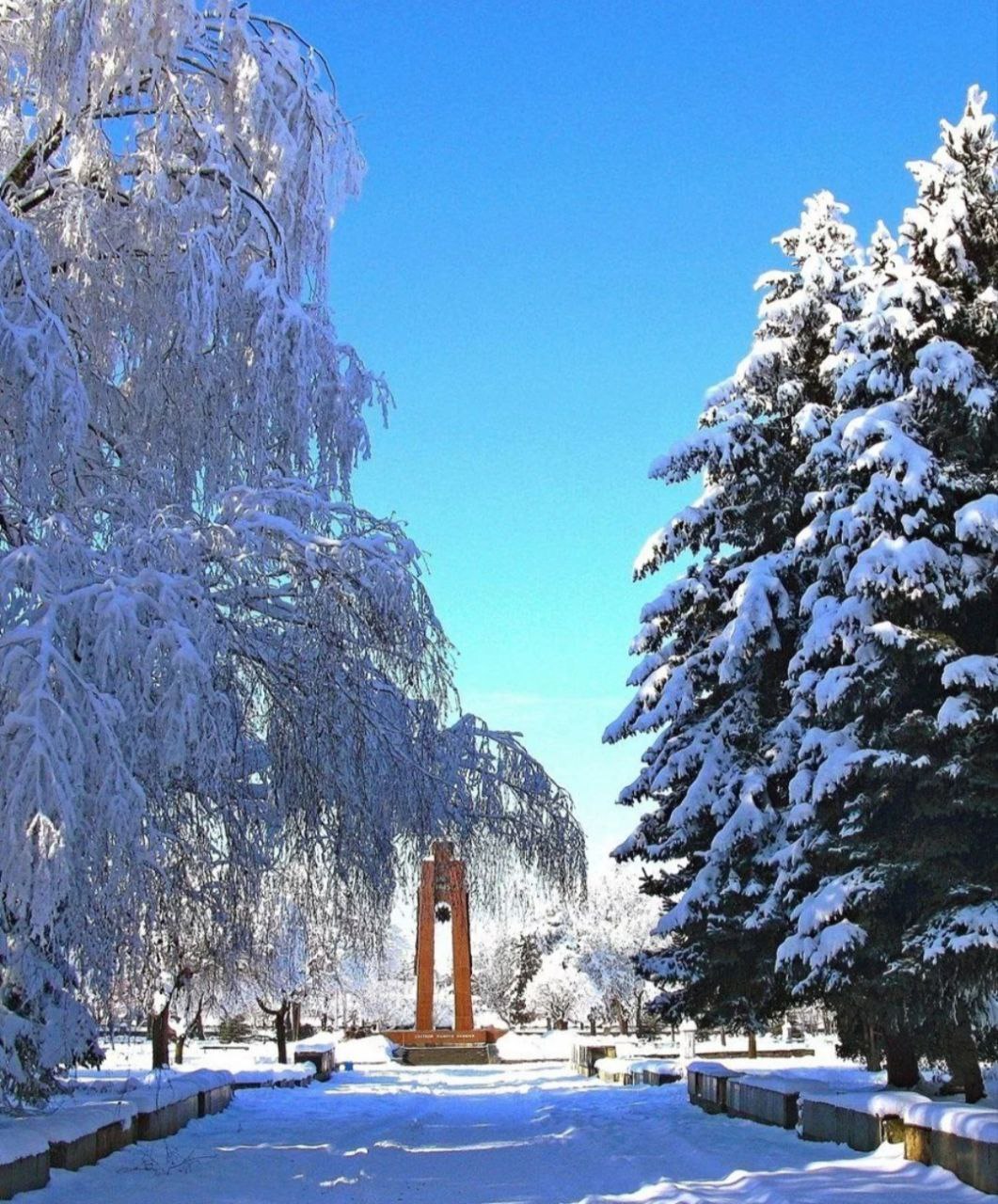 Снег Кабардино Балкария Нальчик