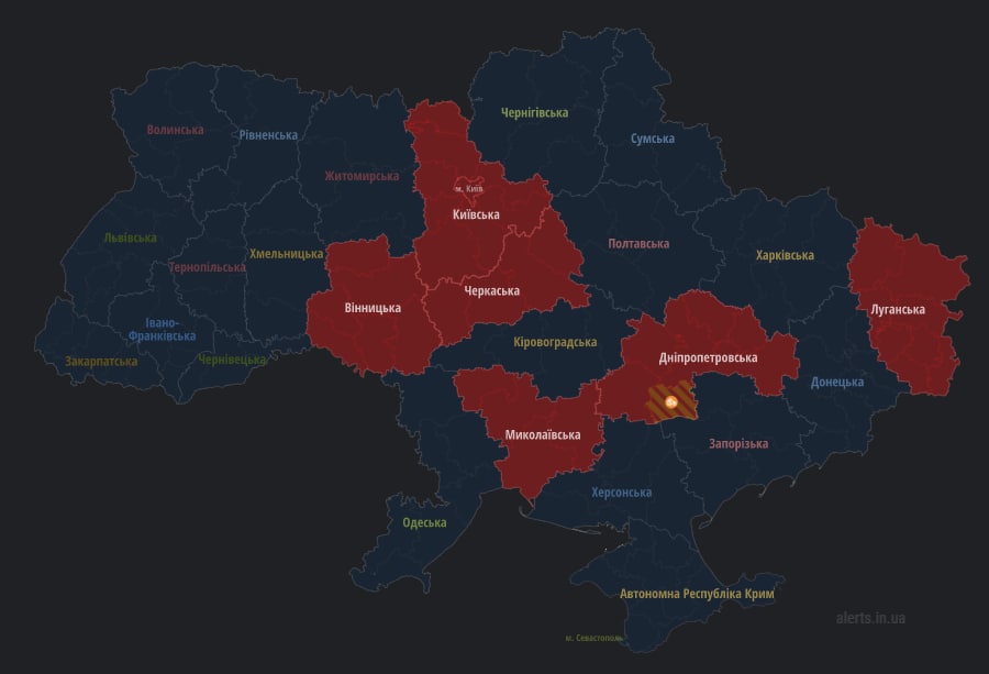 Карта повітряних тривог