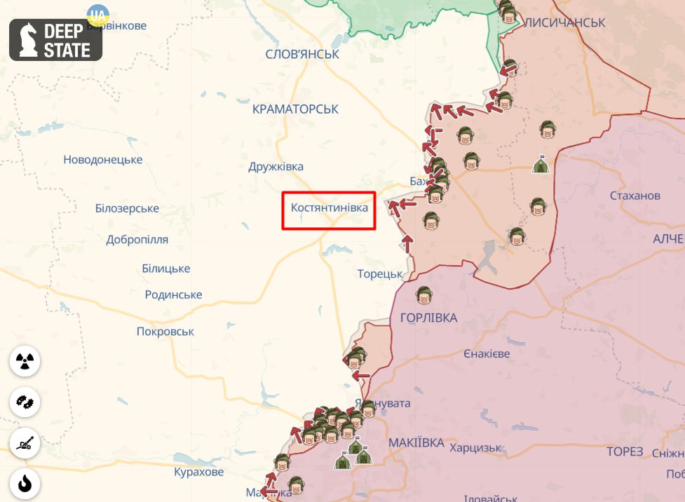 Карта константиновка донецкая область