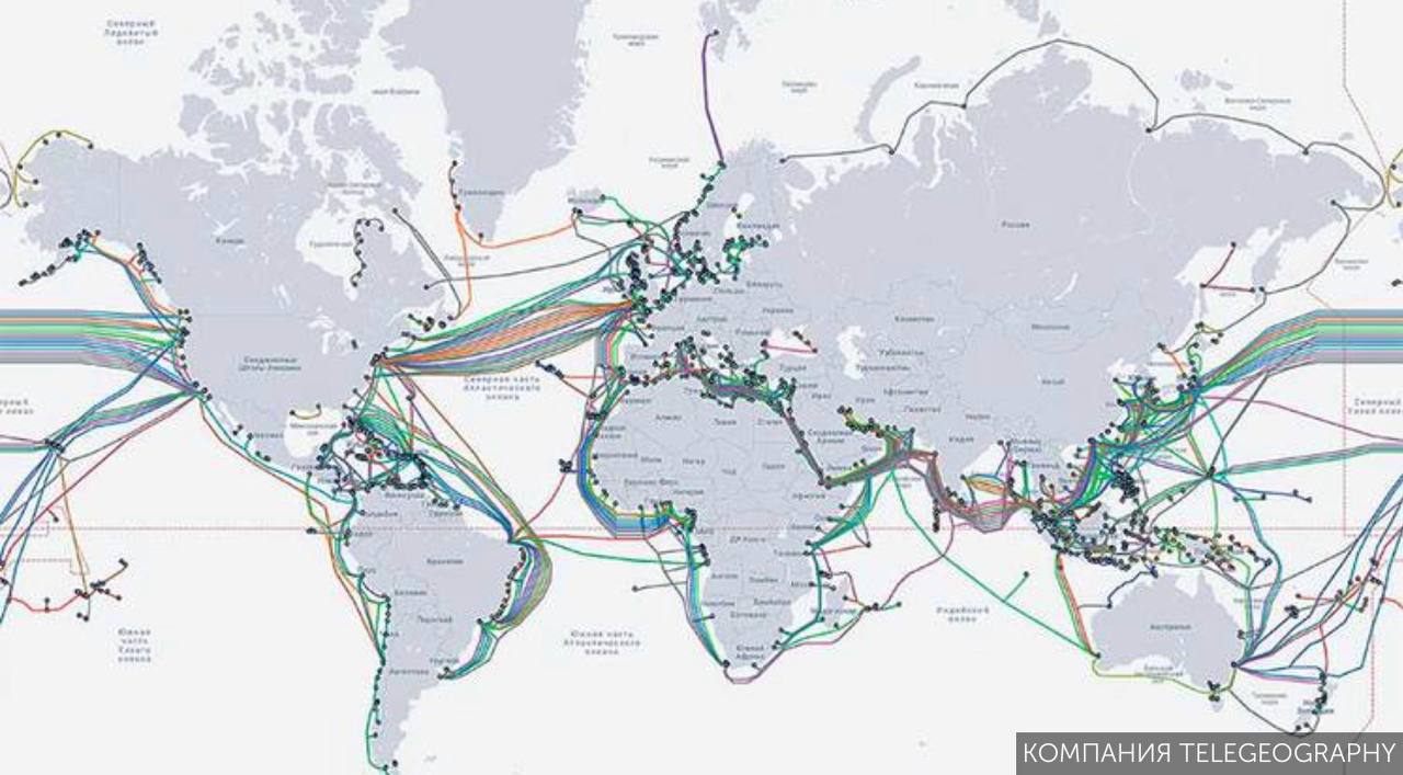 Карта подводных кабелей