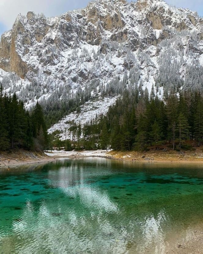 Озеро грюнер зее в австрии