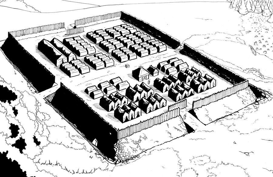 Каструм Римский лагерь. Каструм Римский лагерь реконструкции.