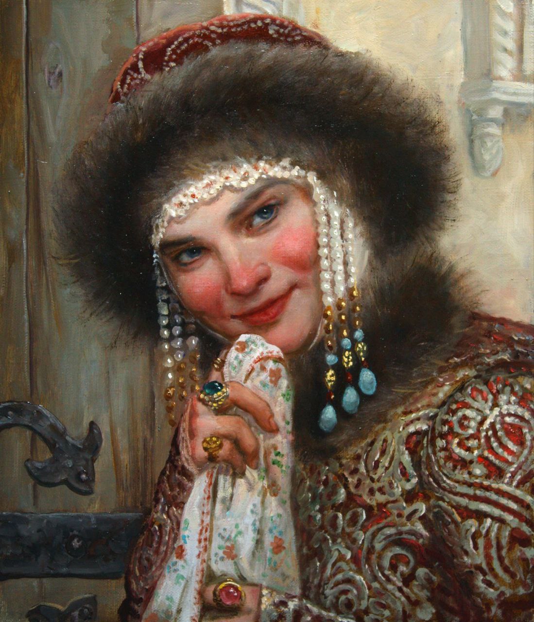 русская народная женщина картинки