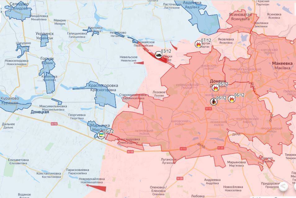 Карта марьинка донецкая область с улицами