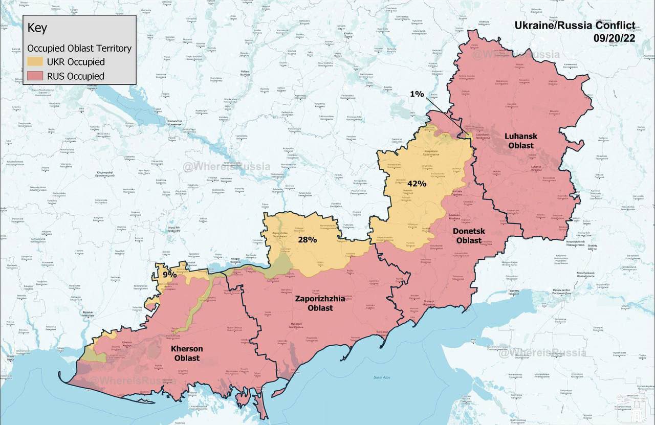 Карта рф с днр и лнр херсон и запорожье