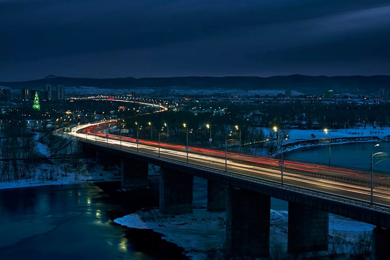 Октябрьский мост Красноярск