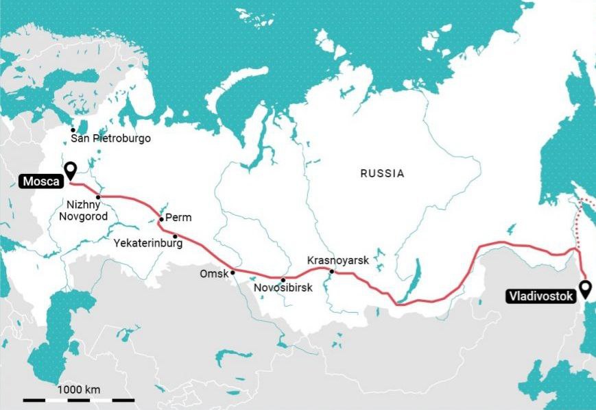 Магистрали россии карта