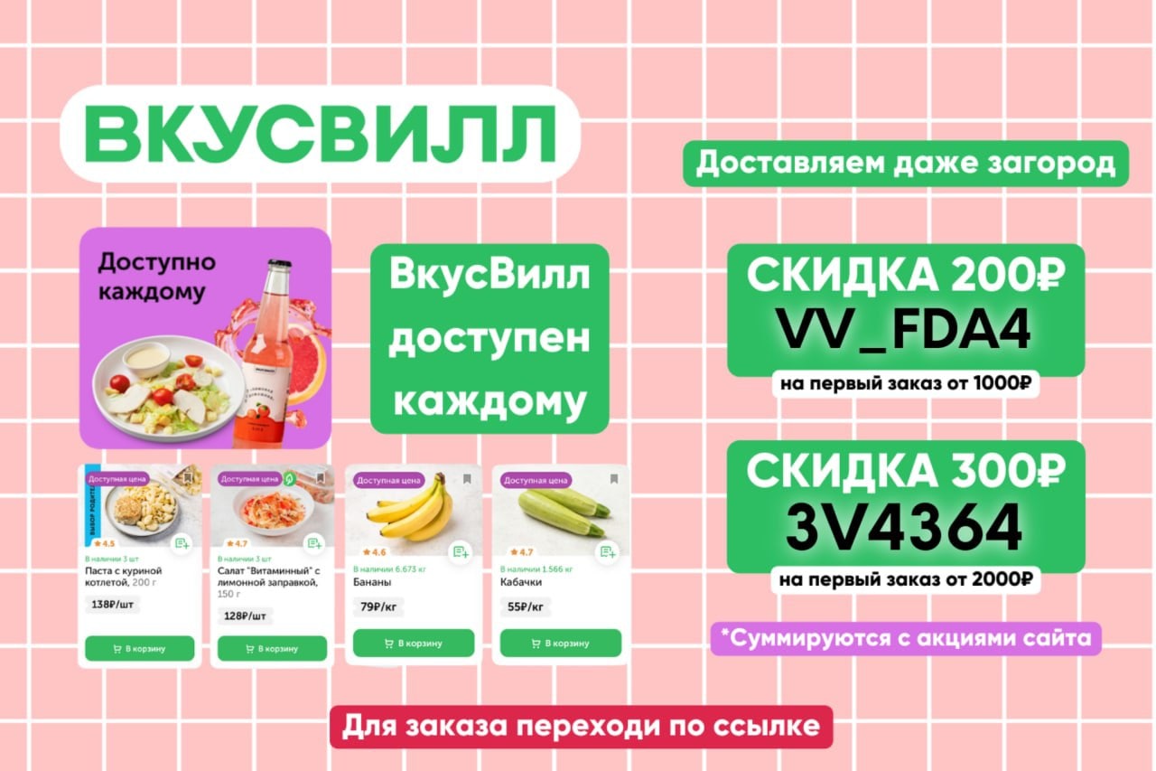 Скидочная карта вкусвилл