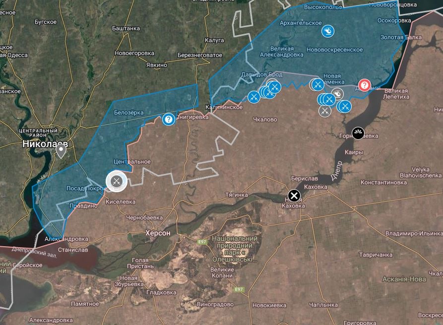 Карта боевых действий на украине саня во флориде