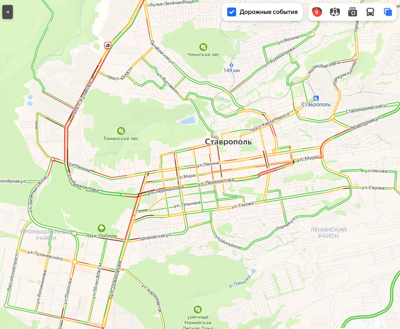 Погода в ставрополе карта