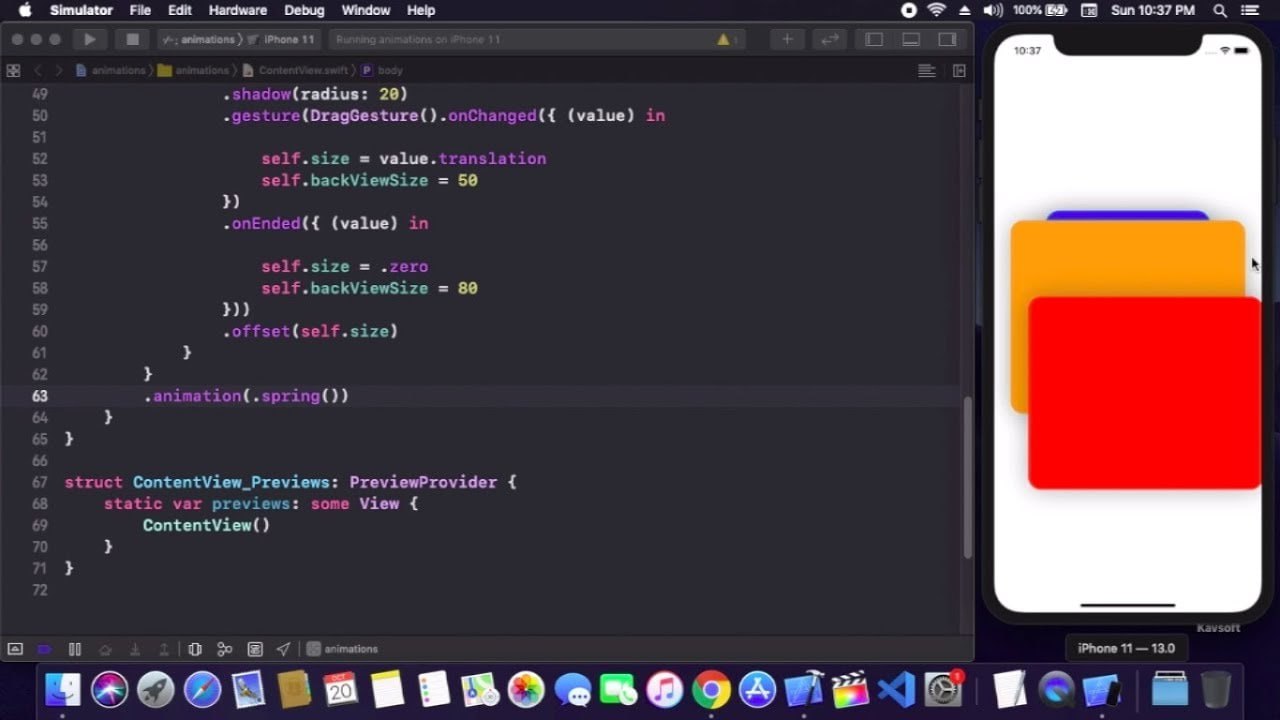 Animate custom. SWIFTUI Scale animation from tap position.