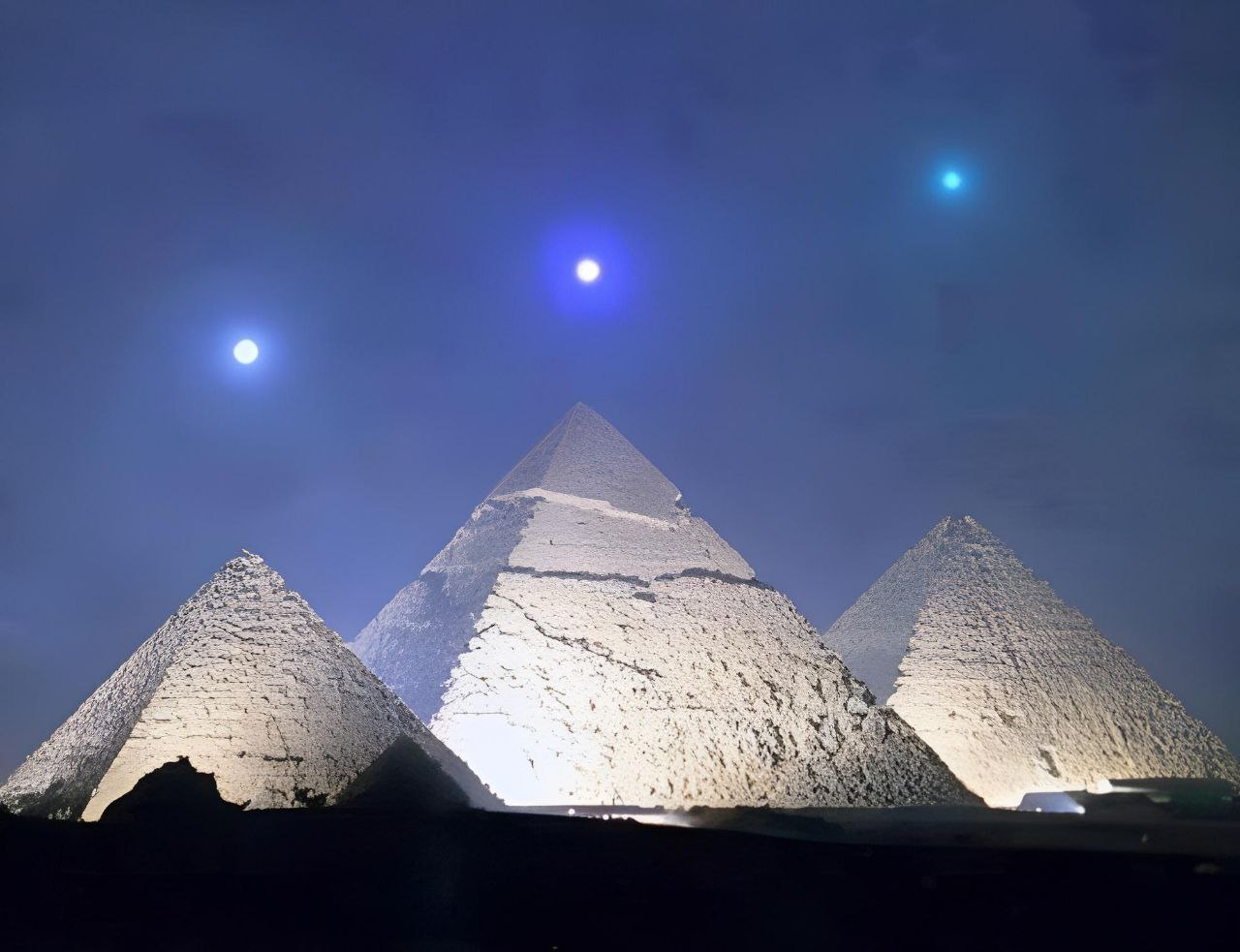 Пирамида Хеопса из космоса
