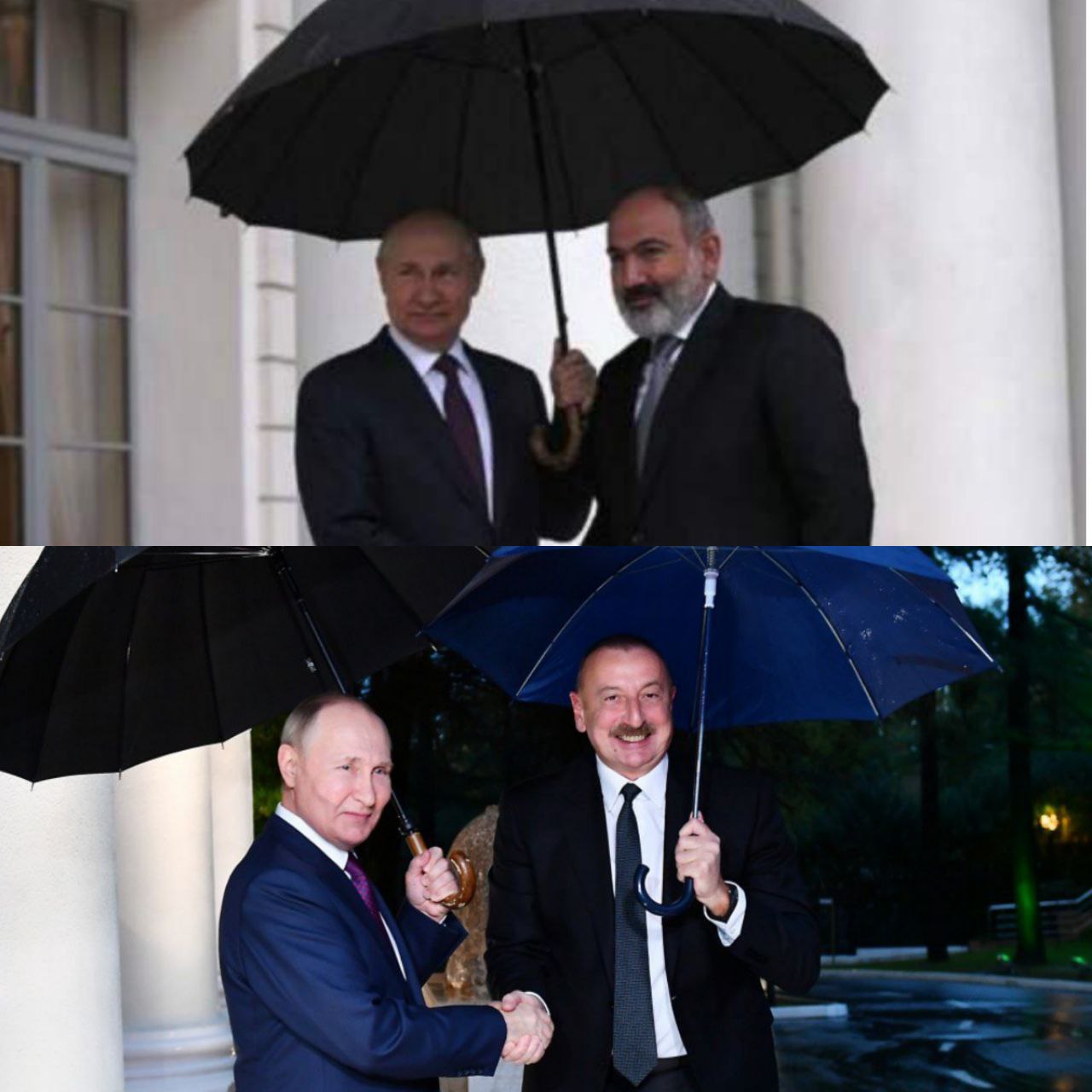 Путин с зонтом фото